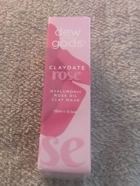 15 Ml / 0.5 Oz Dew Gods Claydate Rose Hyaluronic Rose Oil Clay Mask — Pink